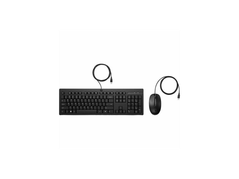 HP 225 Wired Mouse and Keyboard Combo (AX2Y7AA) - USB Type A Plunger Cable