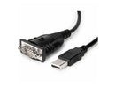 Rocstor 1 ft USB to Serial Adapter Cable w/ COM Retention - 1 ft Serial/USB Data