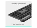 Logitech Signature Slim Solar+ Wireless Bluetooth Keyboard Graphite 920013755