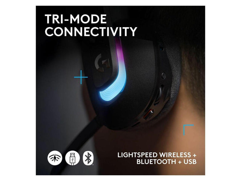 Logitech G522 LIGHTSPEED Wireless Gaming Headset, LIGHTSYNC RGB, Full Bandwidth