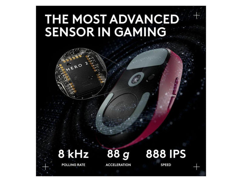 Logitech G PRO X SUPERLIGHT 2c wireless gaming mouse, 51 g pro-grade compact