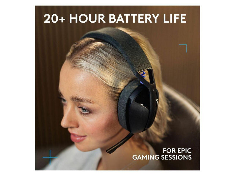 Logitech G321 LIGHTSPEED Wireless Bluetooth Gaming Headset, dynamic comfort and