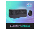 Adesso WKB-7500CB Keyboard & Mouse - USB Type A Membrane/Scissor Wireless RF