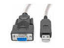 Rocstor 6ft 1 Port USB to Null Modem RS232 DB9 Serial DCE Adapter Cable with