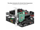 SIIG DP CyberSerial 4S PCIe, PCI Express x1 Interface, Dual-Profile Design, TAA