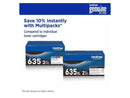Brother TN635XLY Original High Yield Laser Toner Cartridge Yellow Pack