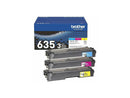 Brother TN6353PK 3PK Standard Yield Cyan, Magenta, and Yellow Toner Cartridges