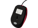 Verbatim Mouse Optical Corded f/PCs & Macs Red/Black 99742