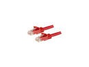 StarTech 12ft Red Cat6 Patch Cable with Snagless RJ45 Connectors