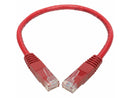 Cat6 Gigabit Molded Patch Cable (Rj45 M/M), Red, 1 Ft.