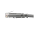 Cat6 Cat5e Gigabit Molded Patch Cable Rj45 M/M 550Mhz Gray 10Ft