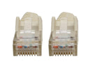 Cat6 Gbe Snagless Molded Patch Cable Utp White Rj45 M/M 6In