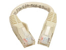 Cat6 Gbe Snagless Molded Patch Cable Utp White Rj45 M/M 6In
