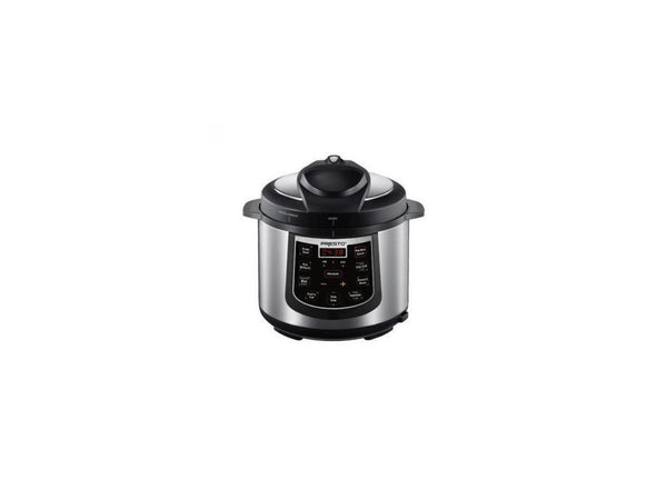 Presto 02141 6-Quart Electric Pressure Cooker, Stainless and Black