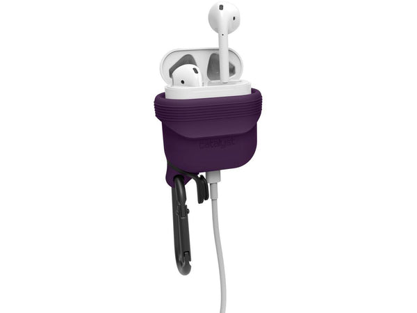 Catalyst Carrying Case for AirPods - Deep Plum - Drop Proof, Water Proof,