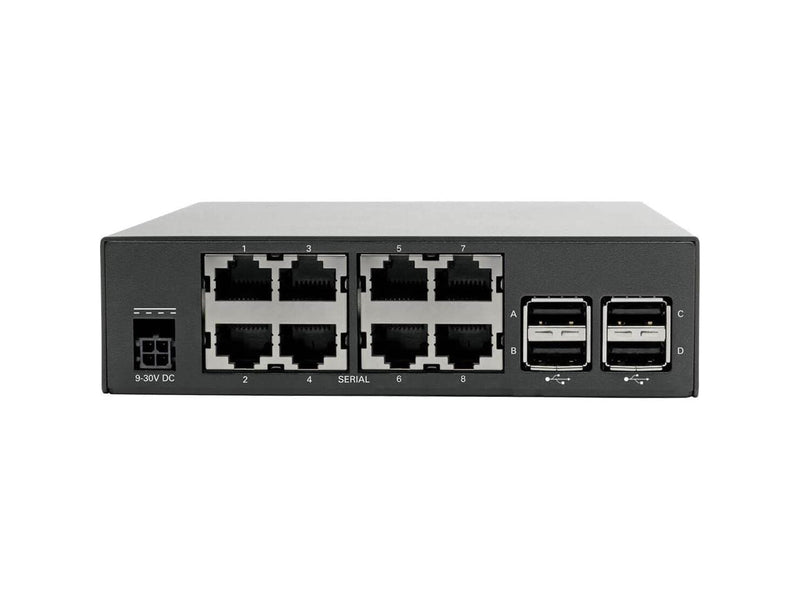Tripp Lite 8-Port Serial Console Server with Dual GbE NIC, 4Gb Flash and 4 USB