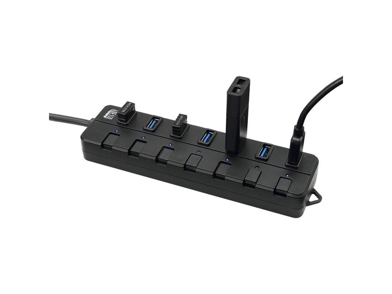 Adesso AUH-3070P 7-Port USB 3.0 Hub with Individual Power Switch & Power Adapter