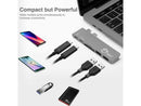 SIIG Thunderbolt 3 USB-C Hub with Card Reader & PD Adapter - Space Gray