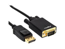 Rocstor Y10A172-B1 6Ft DisplayPort to VGA M/M Cable Supports 1080P 60HZ