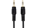 Rocstor Y10C190-B1 10Ft Slim 3.5Mm Stereo Cable Male To Male Gold Plated Black