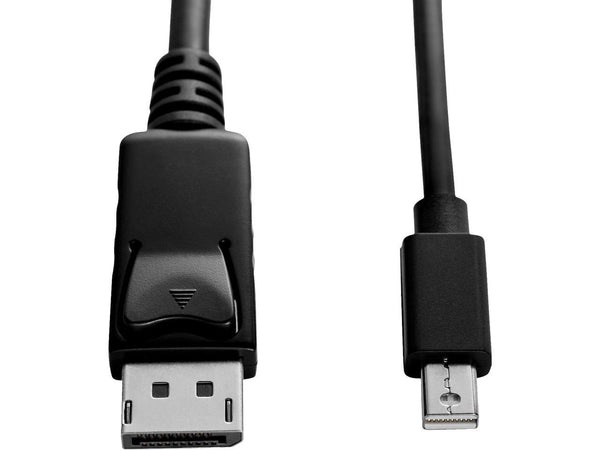 V7 Black Video Cable Mini Displayport Male To Displayport Male 2M 6.6Ft