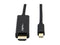 Rocstor Y10C195-B1 3Ft Mini Displayport To Hdmi M/M 4Kx2K 30Hz Cable Black