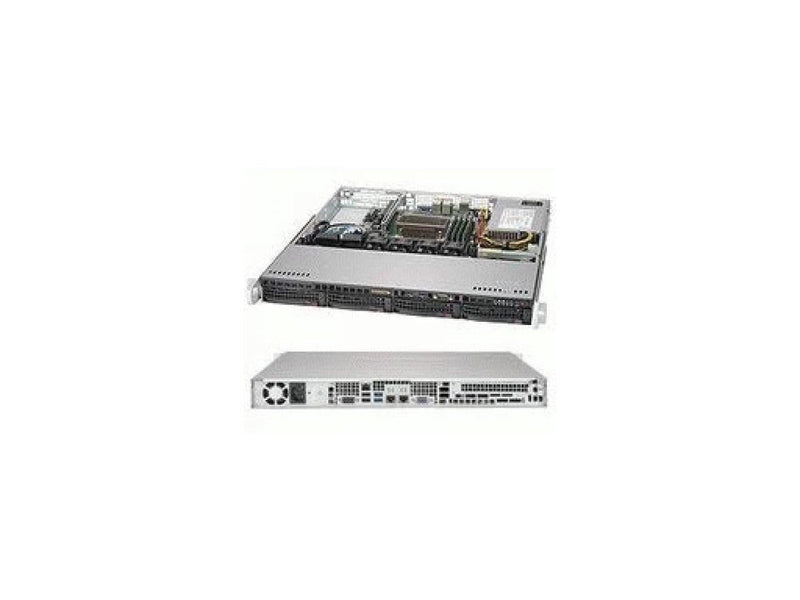 Supermicro CS CSE-813MFTQC-350CB2 1U 4x3.5HS SAS SATA 350W Brown Box