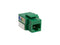 4XEM Cat6 110 Style Punch Down Keystone Jack 90 Degree - Green