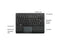 Adesso SlimTouch 4110 Wireless Mini Touchpad Keyboard