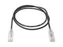 TRIPP LITE N201-S03-BK 3 ft. Cat 6 Black Cat6 UTP Patch Cable (RJ45) - M/M,