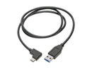TRIPP LITE U428-003-CRA USB C TO USB-A CABLE RIGHT ANGLE 3.1 5 GBPS USB TYPE C
