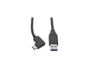 TRIPP LITE U428-003-CRA USB C TO USB-A CABLE RIGHT ANGLE 3.1 5 GBPS USB TYPE C