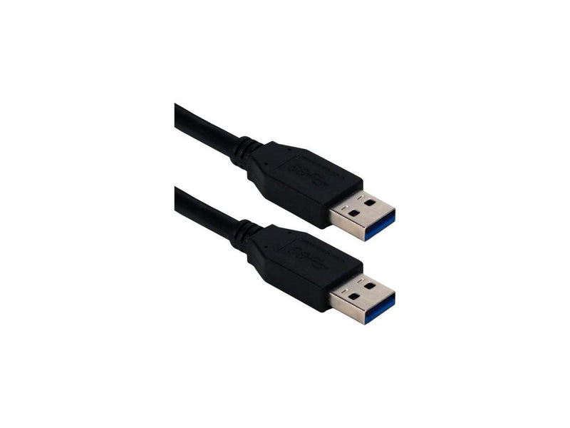 QVS CC2229C-03BK 3Ft Usb 3.0/3.1 Type A Male To Male 5Gbps Black Cable