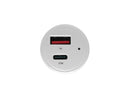 DUAL-PORT USB CAR CHARGER WITH PD CHARGING - USB TYPE C (27W) & USB TYPE A (5V 1