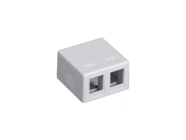Black Box Value Line Surface-Mount Housing 2-Port White