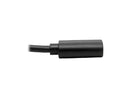 Tripp Lite USB C to USB-A Cable Right Angle 3.1 5 Gbps USB Type C M/F 6in