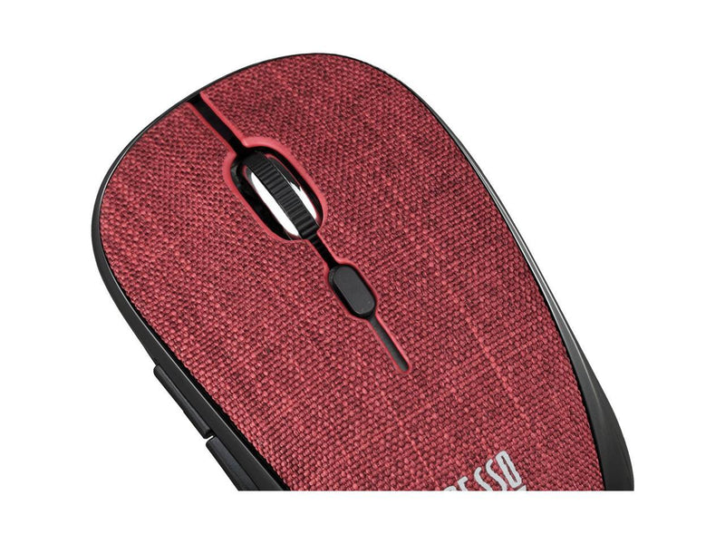 Adesso iMouse S80R Mini Wireless 5-Button Fabic Mouse Red