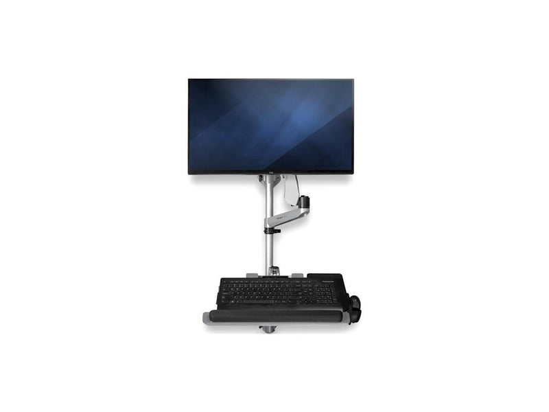 StarTech Single Monitor Adjustable Wall Mount Computer Workstation WALLSTSI1