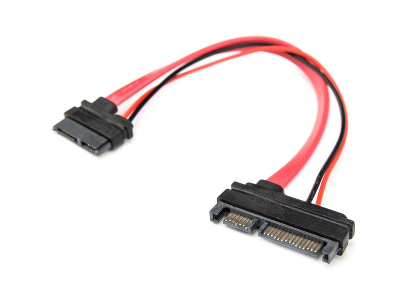 Rocstor Premium 6" Slimline SATA to SATA Adapter w/ Power F/M SATA