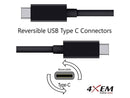 4Xem Usb-C To Usb-C Cable M/M Usb 3.1 Gen 2 10Gbps 3Ft Black