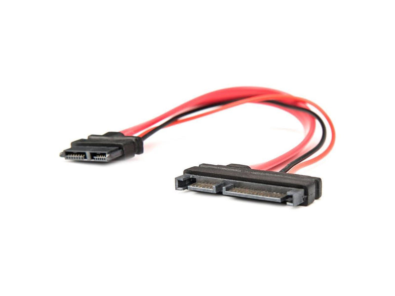 Rocstor Premium 6" Slimline SATA to SATA Adapter w/ Power F/M SATA