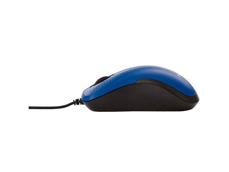 Verbatim Silent Corded Optical Mouse - Blue