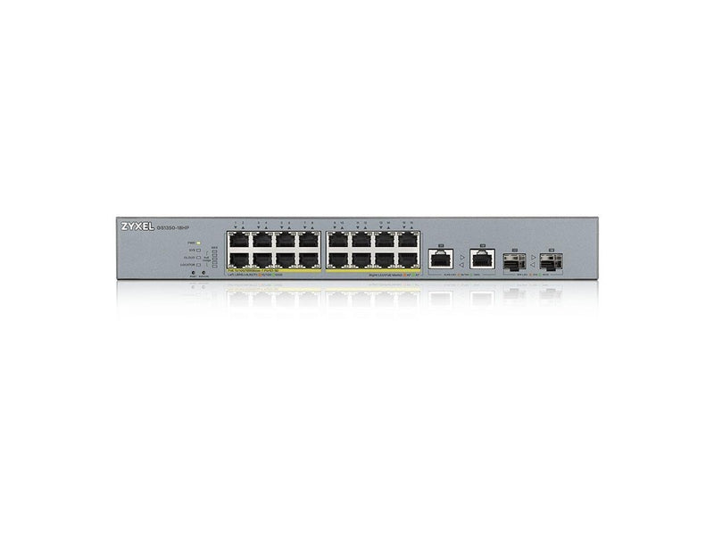 ZyXEL 16-port GbE Smart Managed PoE Switch with GbE Uplink