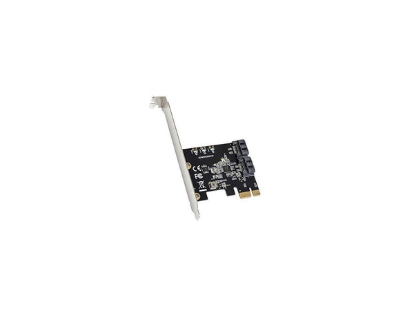 I/O CREST 2 Port SATA III PCI-e 3.0 x1 Controller Card (Jmicro Chipset), Add Two