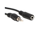 Rocstor Premium 6" Audio Cable Mini-phone Stereo 3.5 m M/F Y10A223B1