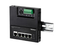 TRENDnet 5-Port Industrial Gigabit Poe+ Wall-Mounted Front Access Switch, 5X