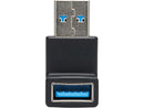 Tripp Lite USB 3.0 SuperSpeed Adapter - USB-A to USB-A, M/F, Down Angle, Black