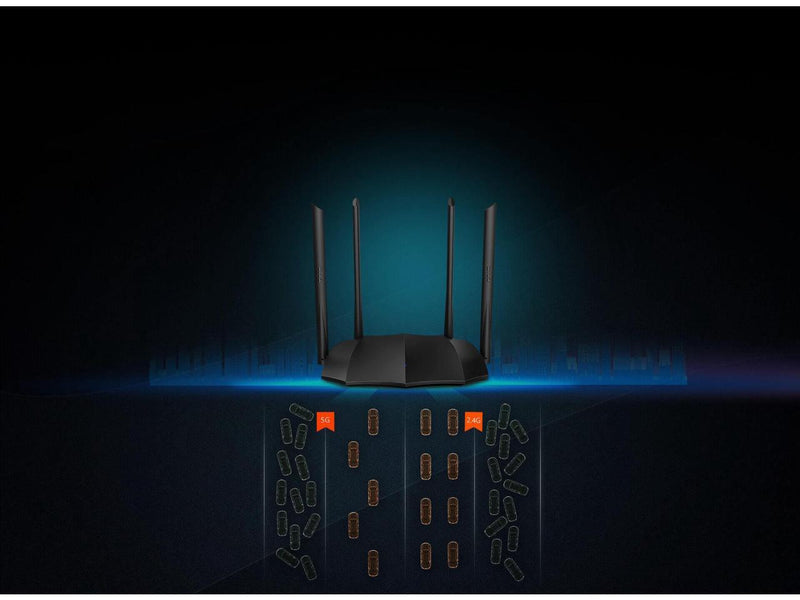Tenda AC8 IEEE 802.11ac Ethernet Wireless Router - 2.40 GHz ISM Band - 5 GHz