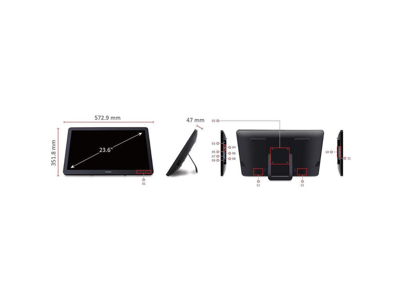 Viewsonic 23.8" AIO Touchscreen Computer RK3288W 2GB 16GB eMMC Android 8.1 Oreo
