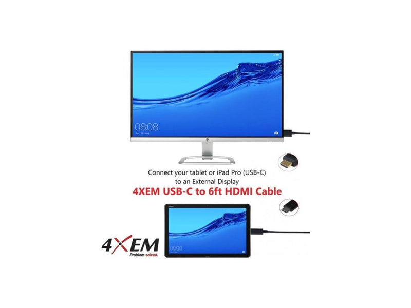 4XEM USB-C to HDMI Cable 4XUSBCHDMI6B